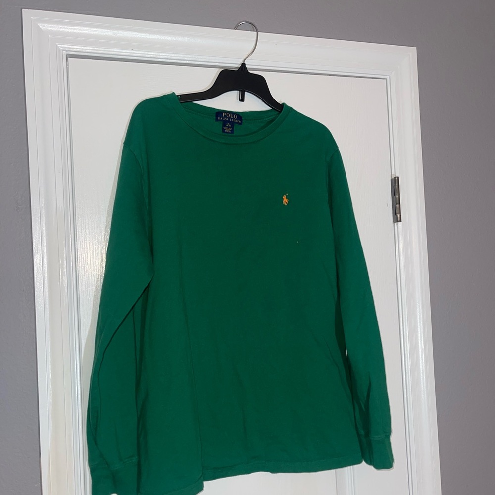 Ralph Lauren Emerald Green Crew Neck Shirt XL 18-20